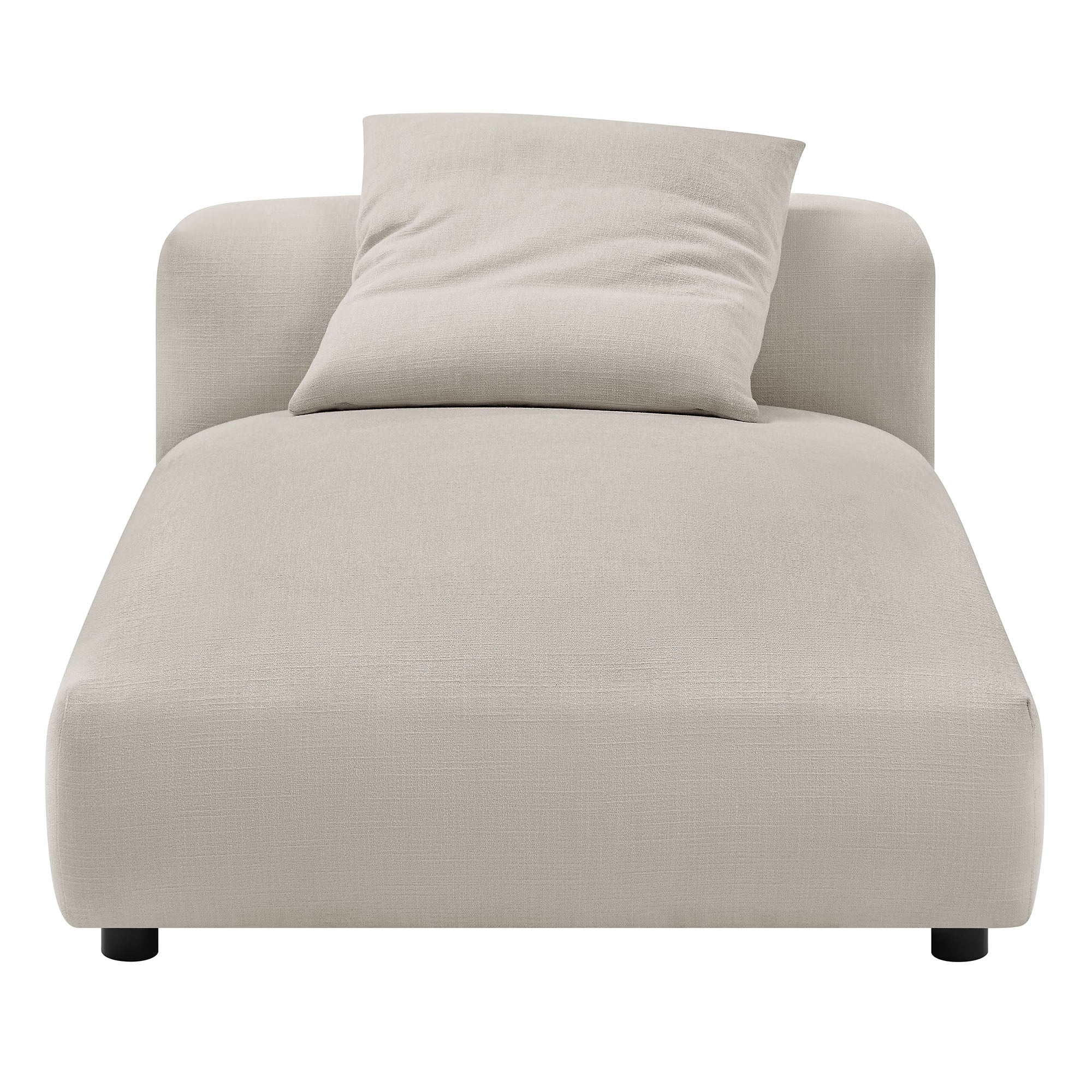 Solace Modular Upholstered Fabric Armless Chaise Lounge - Image 6
