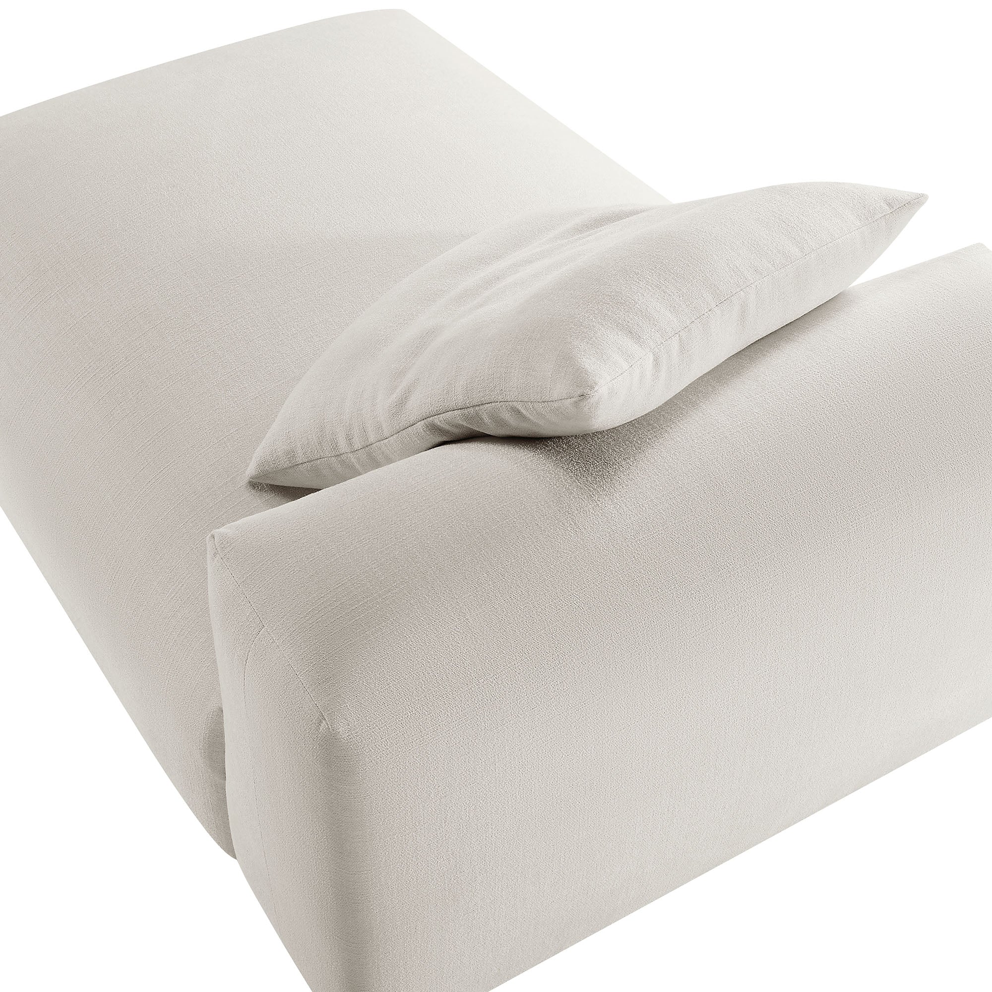 Solace Modular Upholstered Fabric Armless Chaise Lounge - Image 7