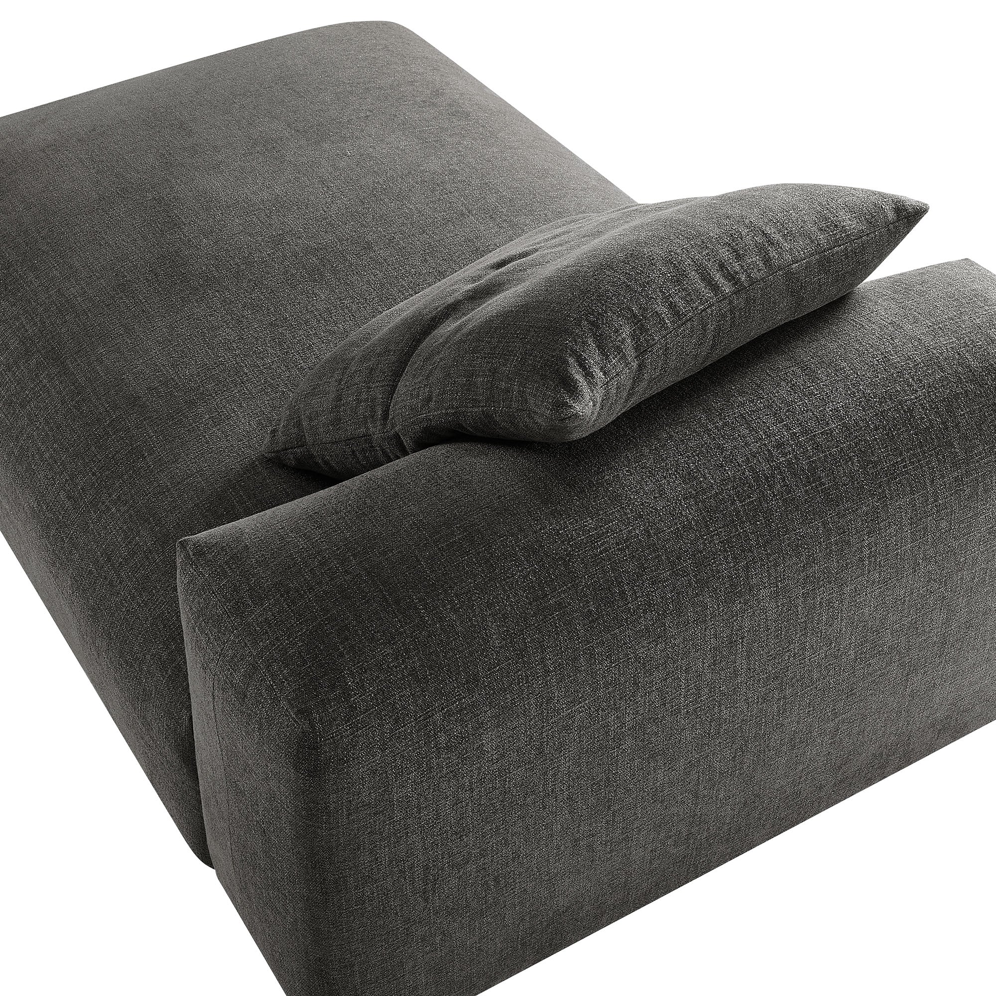 Solace Modular Upholstered Fabric Armless Chaise Lounge - Image 9