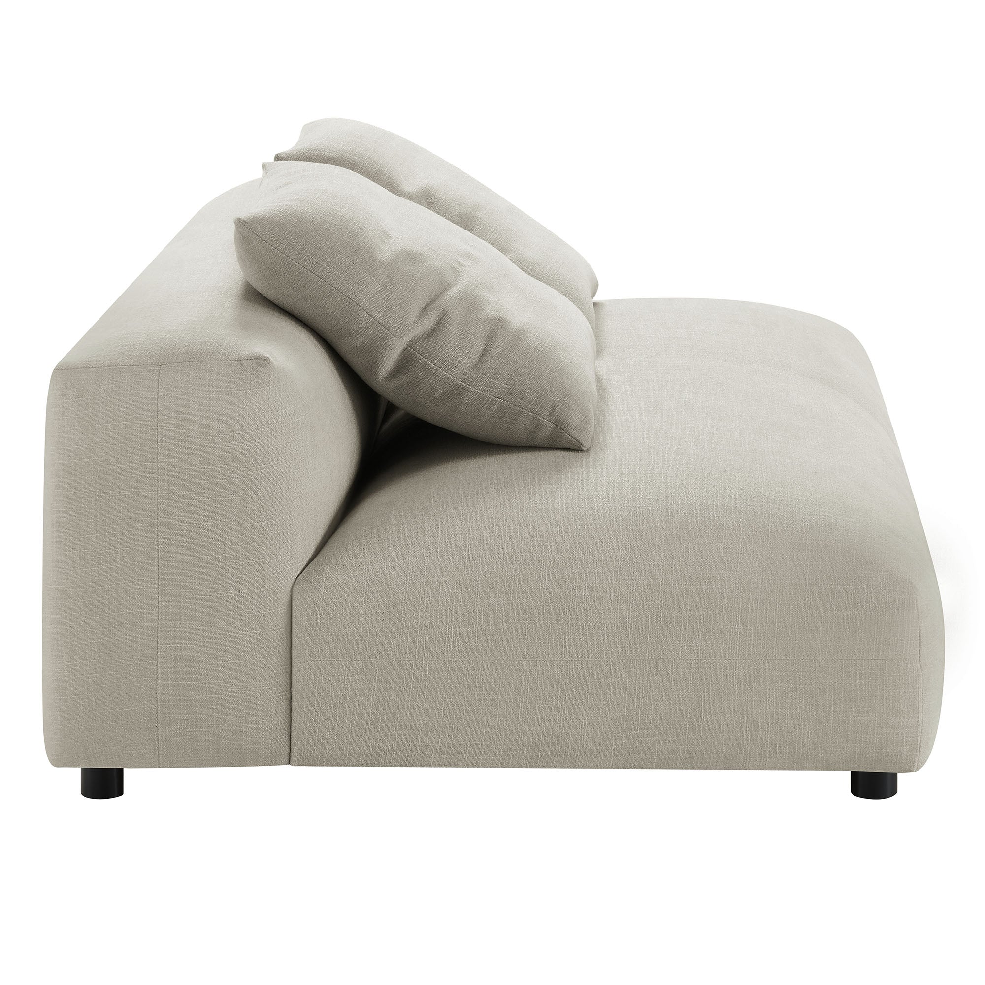 Solace Modular Upholstered Fabric Armless Loveseat by Modway - Image 14