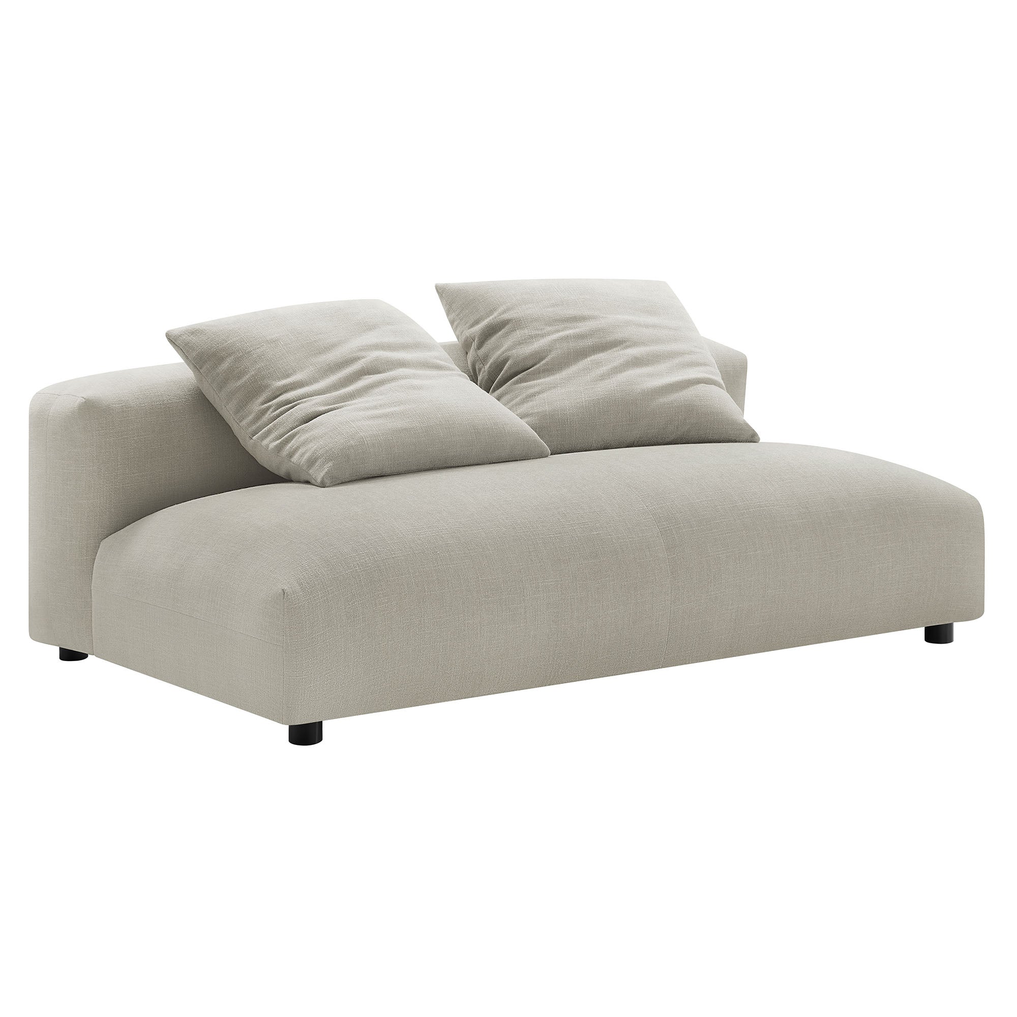 Solace Modular Upholstered Fabric Armless Loveseat by Modway - Image 20