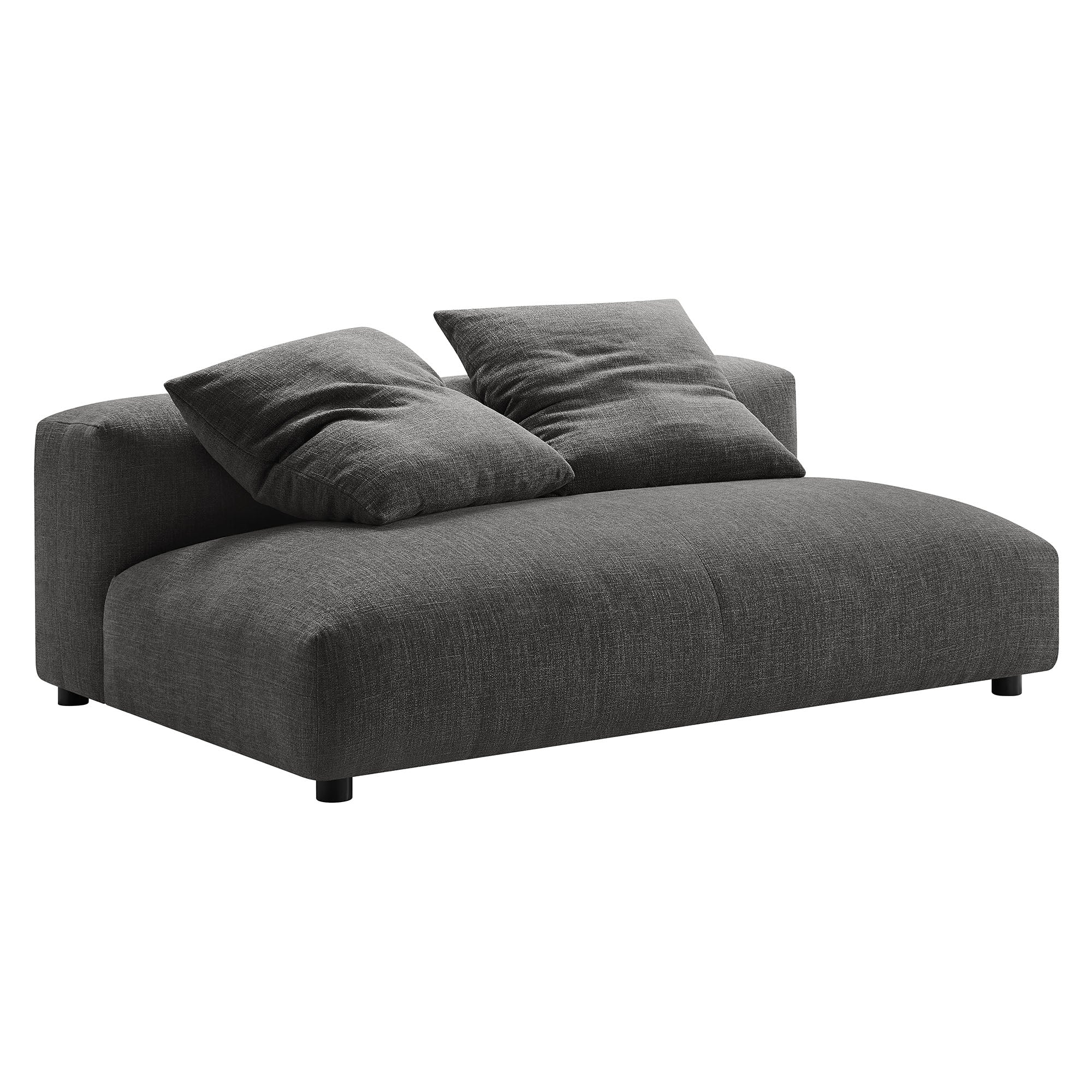 Solace Modular Upholstered Fabric Armless Loveseat by Modway - Image 21