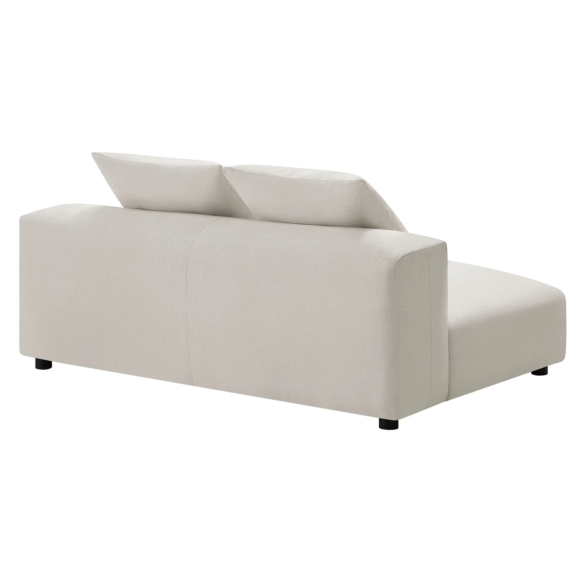 Solace Modular Upholstered Fabric Armless Loveseat by Modway - Image 5