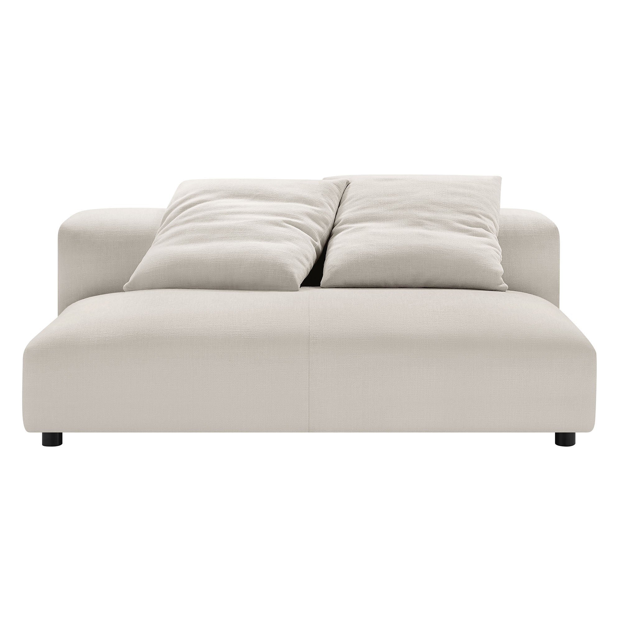 Solace Modular Upholstered Fabric Armless Loveseat by Modway - Image 6