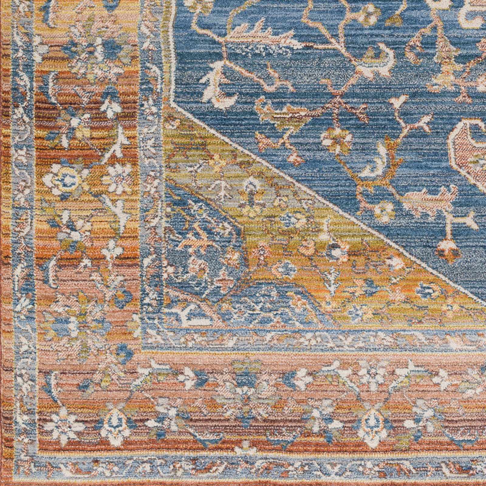 Solana Blue Medallion Area Carpet - Clearance - Image 7