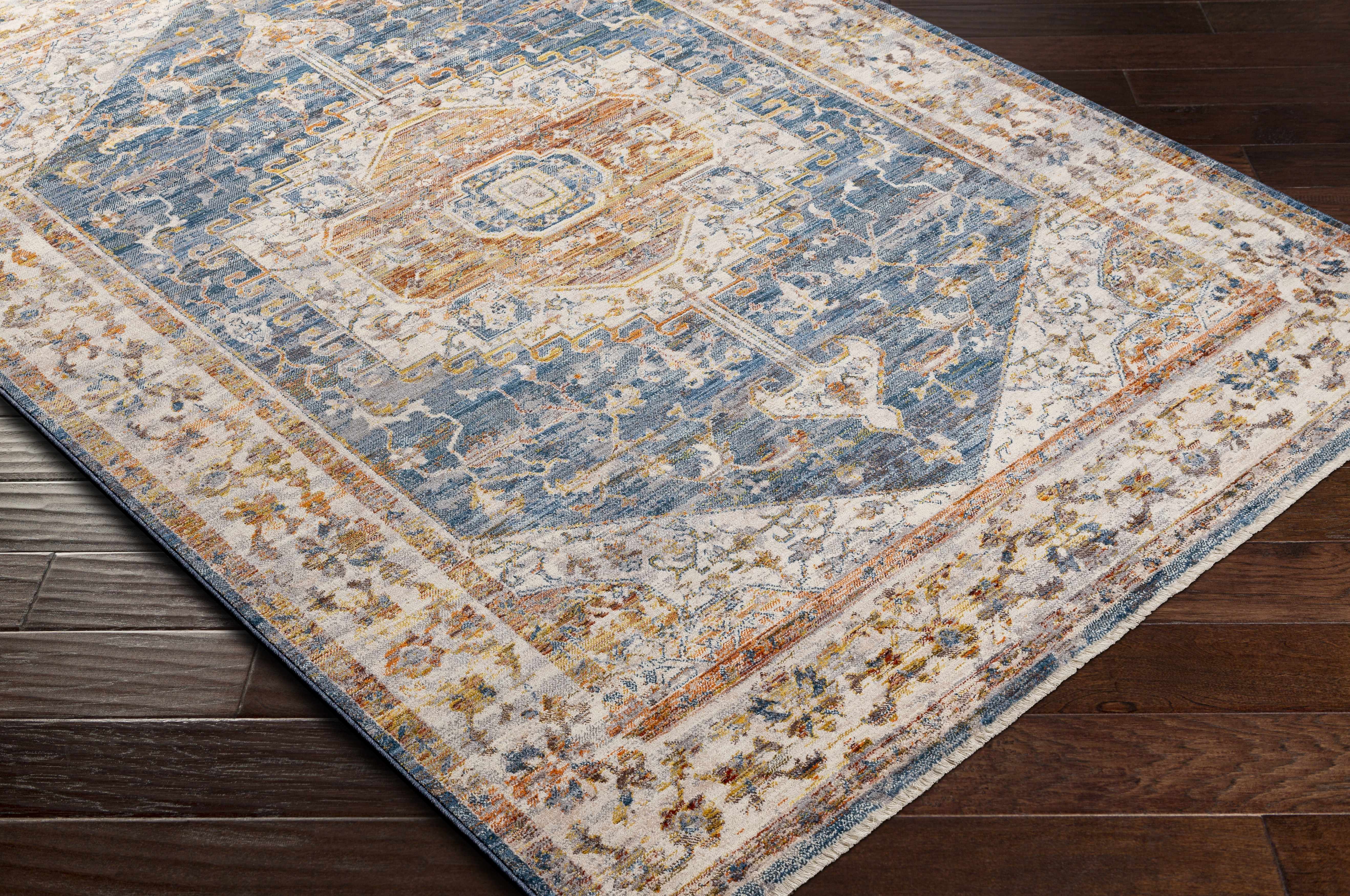 Solana Distressed Medallion Area Carpet - Clearance - Image 5