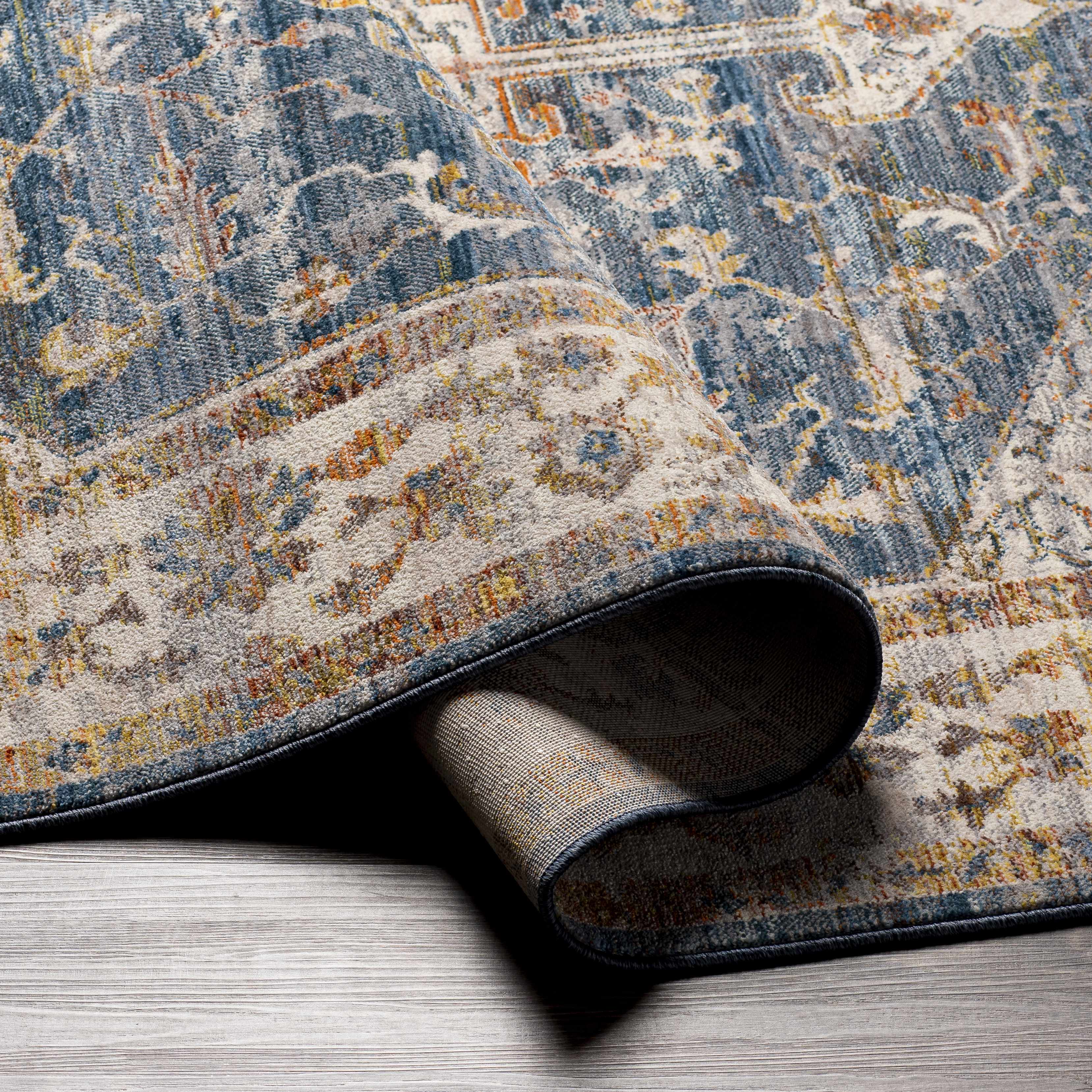 Solana Distressed Medallion Area Carpet - Clearance - Image 8