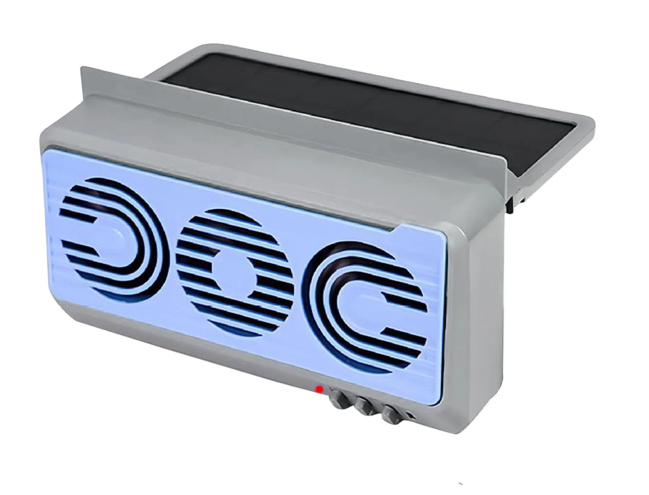 Solar Car Window Fan Dual Duct Air Vent 5W Panel - Image 5