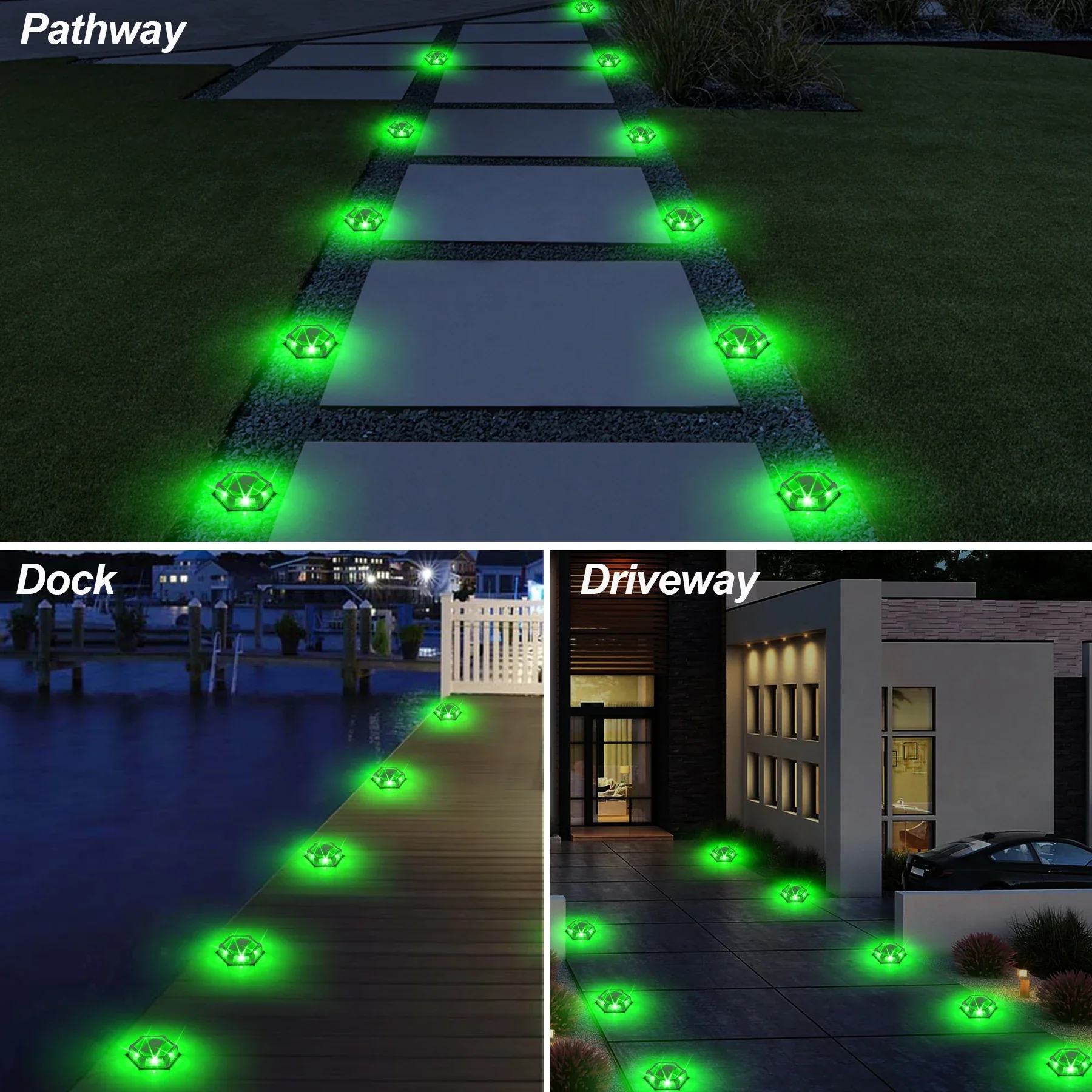 Solar Deck Lights LED Step Path Light Outdoor Solar Powered for Stairs Driveway - Image 5