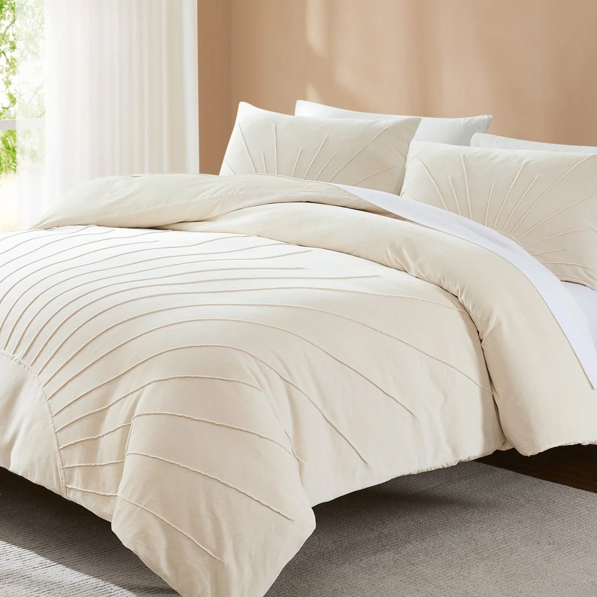 Solar Drift Velvet Duvet Cover Set - Image 10