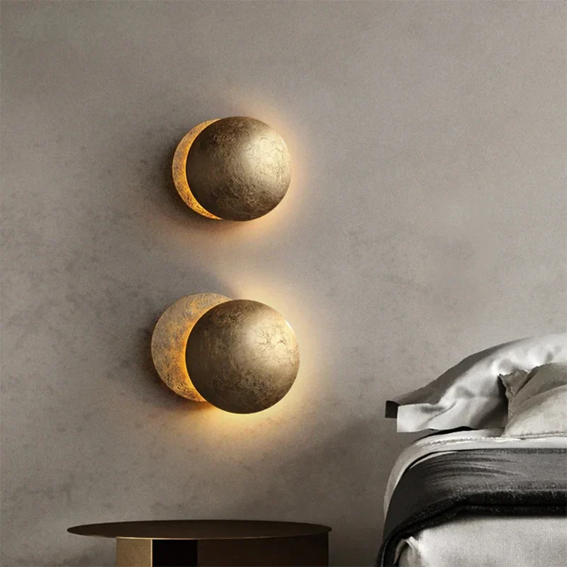 Solar Eclipse Wall Light – Moon Design Vintage LED Sconce for Bedroom & Stairs - Image 6