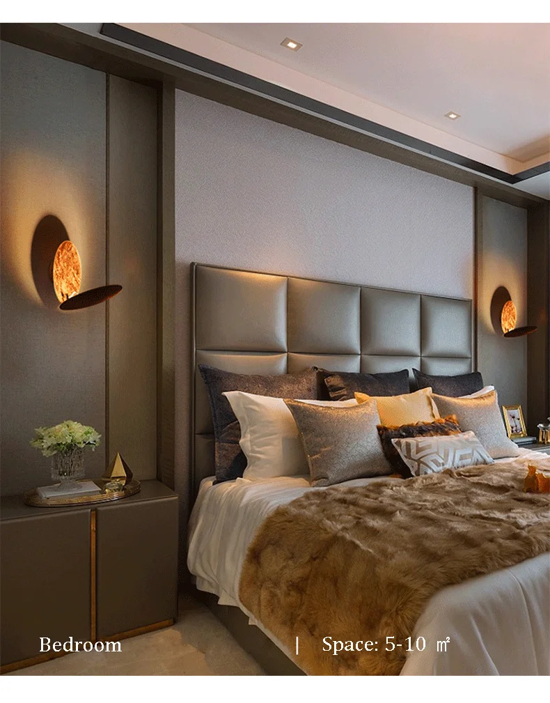 Solar Eclipse Wall Light – Moon Design Vintage LED Sconce for Bedroom & Stairs - Image 8