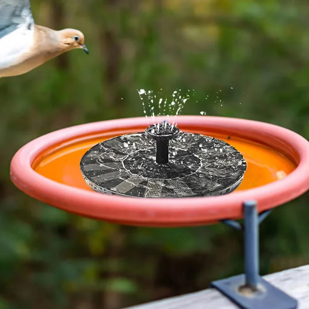 Solar Fountain Pump Floating Bird Bath Water Fountain with 4 Nozzles - Image 5