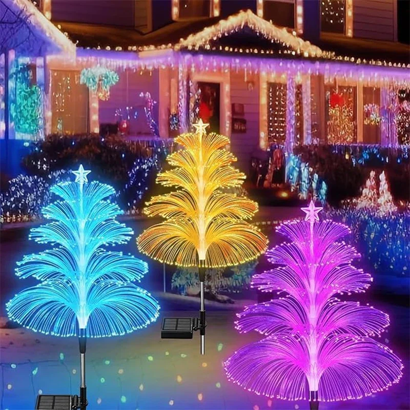 Solar Jellyfish Garden Lights Outdoor Color Changing LED Landscape Pathway Lamp - Image 7