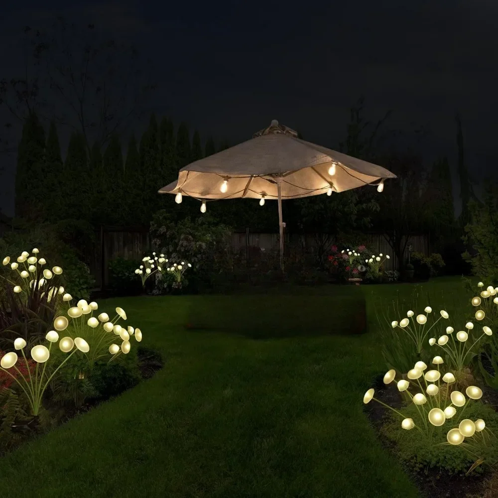 Solar Jellyfish Lights Outdoor LED Mushroom Garden Lights Waterproof Lawn Decor - Image 2