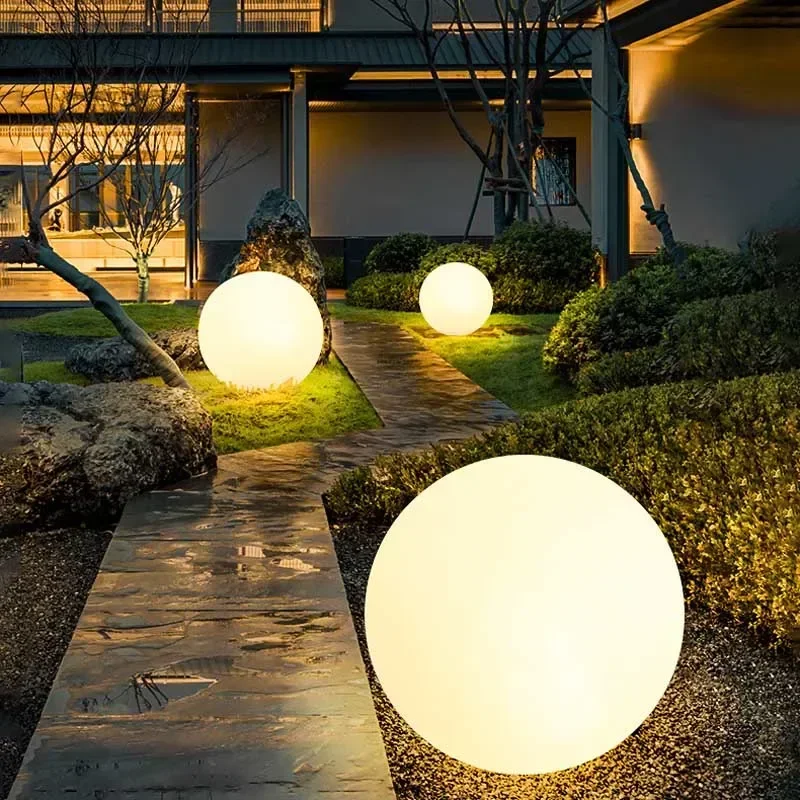Solar LED Ball Light RGB Outdoor Waterproof Lawn Pool Garden Lamp with Remote - Image 2