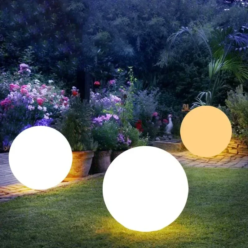 Solar LED Ball Light RGB Outdoor Waterproof Lawn Pool Garden Lamp with Remote - Image 5