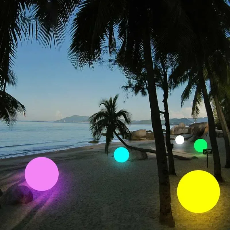 Solar LED Ball Light RGB Outdoor Waterproof Lawn Pool Garden Lamp with Remote - Image 6