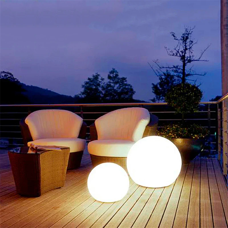 Solar LED Garden Ball Lights Outdoor RGB Floating Pool Lawn Decorative Lamp - Image 2