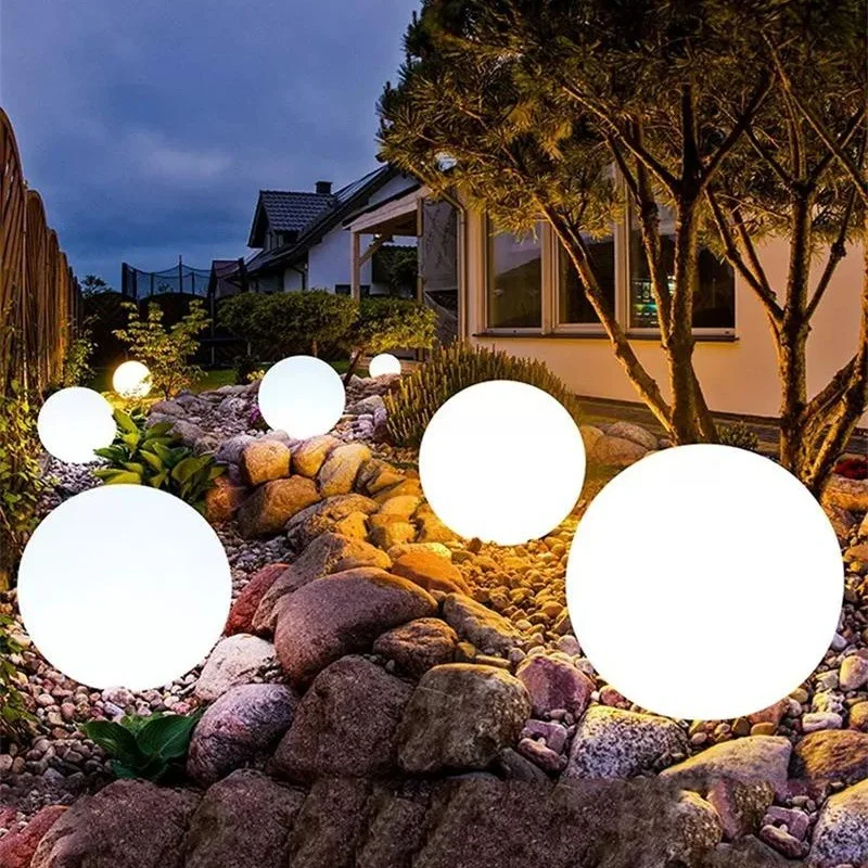 Solar LED Garden Ball Lights Outdoor RGB Floating Pool Lawn Decorative Lamp - Image 4