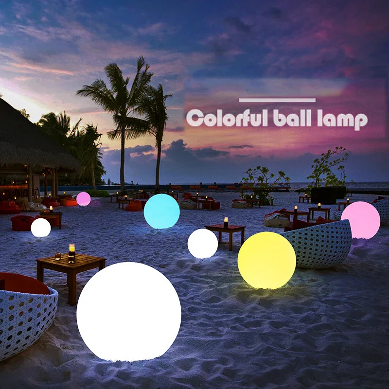Solar LED Garden Ball Lights Outdoor RGB Floating Pool Lawn Decorative Lamp - Image 6