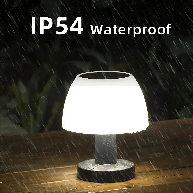 Solar LED Table Lamp Outdoor Rechargeable Cordless Desk Light for Home Décor - Image 4