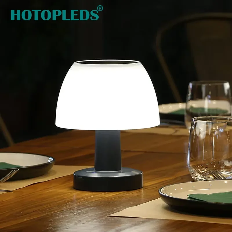 Solar LED Table Lamp Outdoor Rechargeable Cordless Desk Light for Home Décor - Image 5