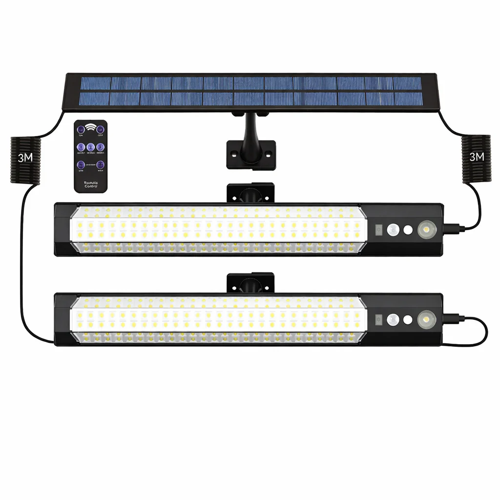 Solar Motion Sensor LED Wall Light Waterproof Outdoor Security Yard Fence Lamp - Image 7