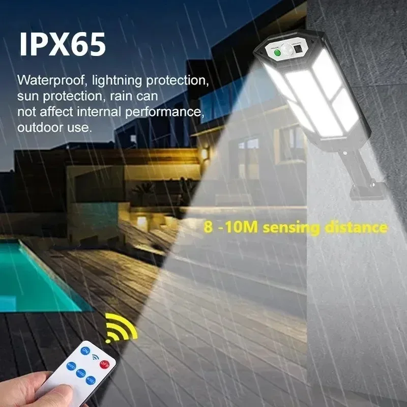Solar Motion Sensor Light – 15000LM IP65 Waterproof LED Lamp for Outdoor & Garden - Image 6