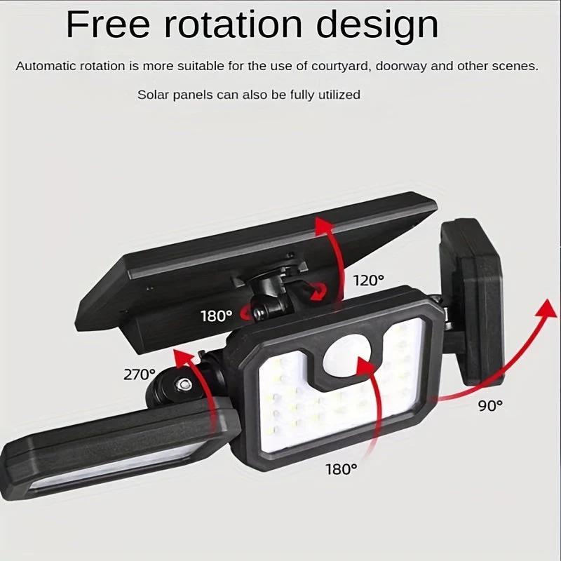 Solar Motion Sensor Lights Outdoor – 3000LM Waterproof LED Security Floodlights - Image 10