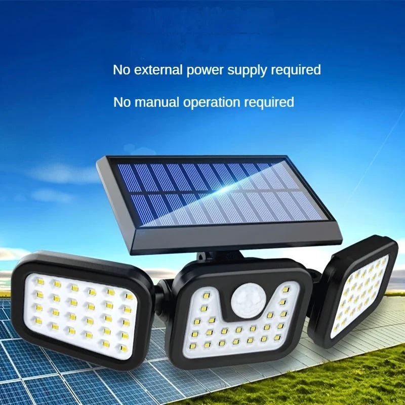 Solar Motion Sensor Lights Outdoor – 3000LM Waterproof LED Security Floodlights - Image 3