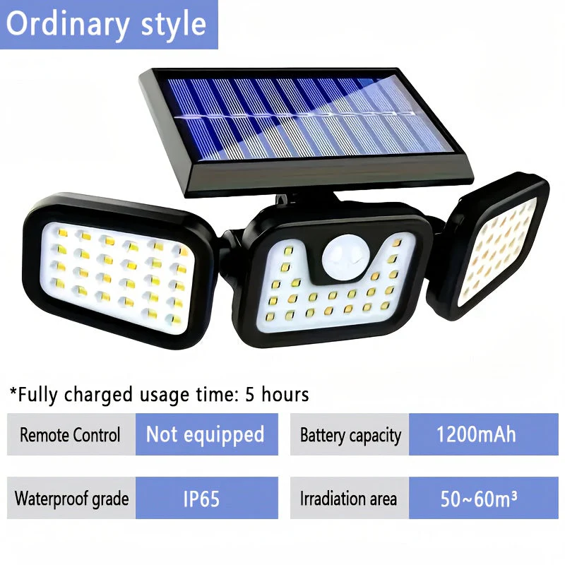 Solar Motion Sensor Lights Outdoor – 3000LM Waterproof LED Security Floodlights - Image 5