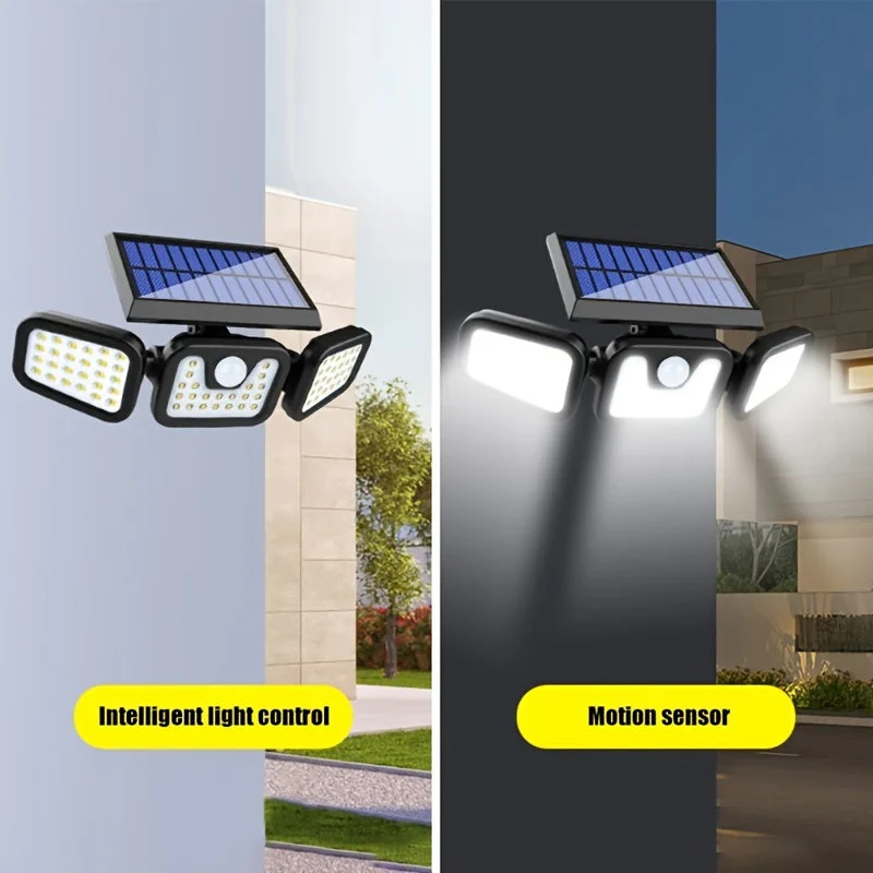 Solar Motion Sensor Lights Outdoor – 3000LM Waterproof LED Security Floodlights - Image 6
