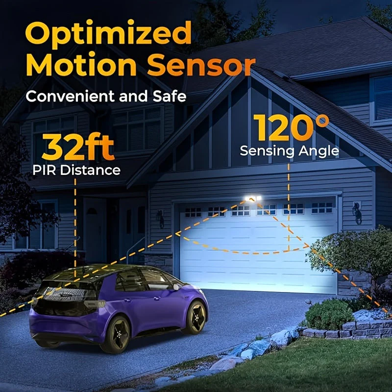 Solar Motion Sensor Lights Outdoor – 3000LM Waterproof LED Security Floodlights - Image 8
