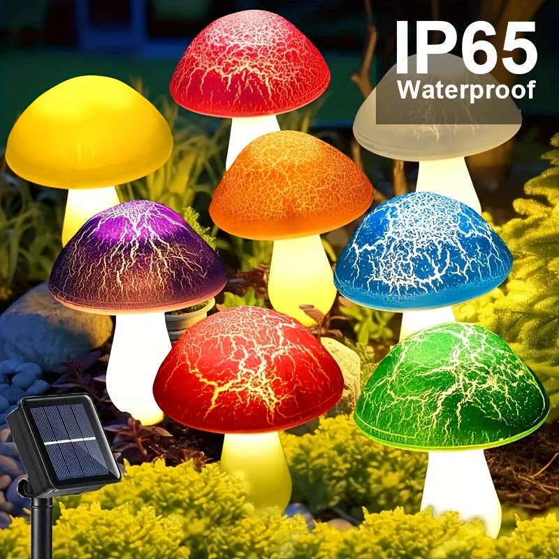 Solar Mushroom Garden Lights Outdoor, 6 LED Decorative Landscape Lights IP65 Waterproof - Image 10