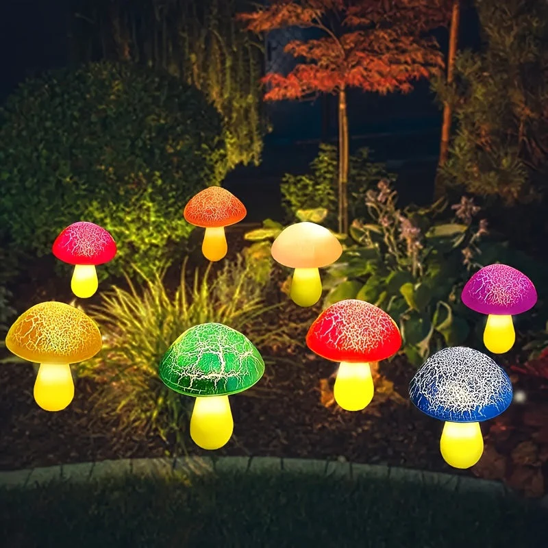 Solar Mushroom Garden Lights Outdoor, 6 LED Decorative Landscape Lights IP65 Waterproof - Image 5