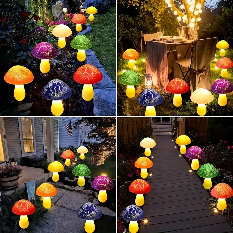 Solar Mushroom Garden Lights Outdoor, 6 LED Decorative Landscape Lights IP65 Waterproof - Image 7