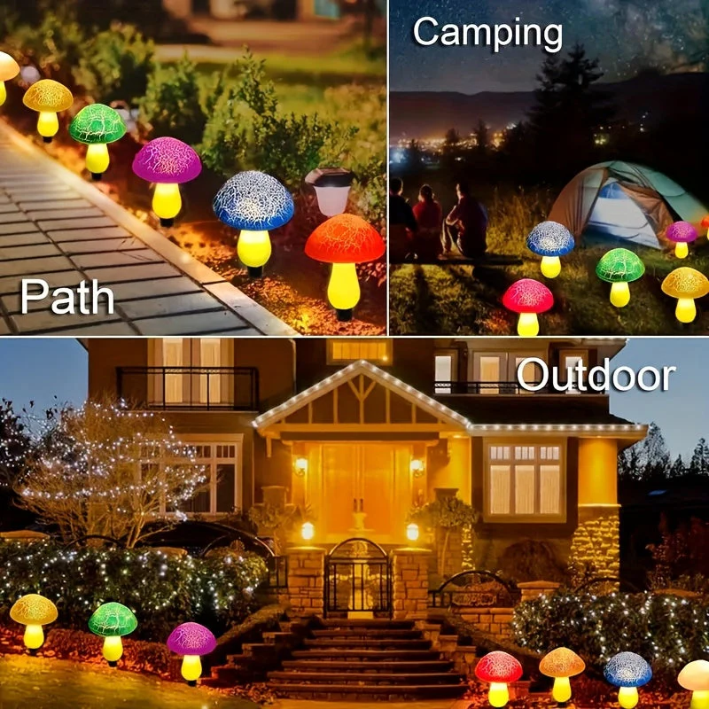 Solar Mushroom Garden Lights Outdoor, 6 LED Decorative Landscape Lights IP65 Waterproof - Image 8