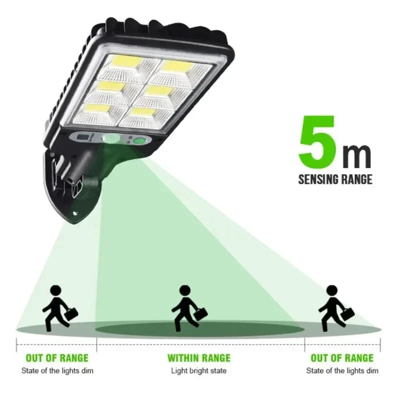 Solar Outdoor Lights: 2PCS-LED Waterproof Motion Sensor Security Lamp - Image 3