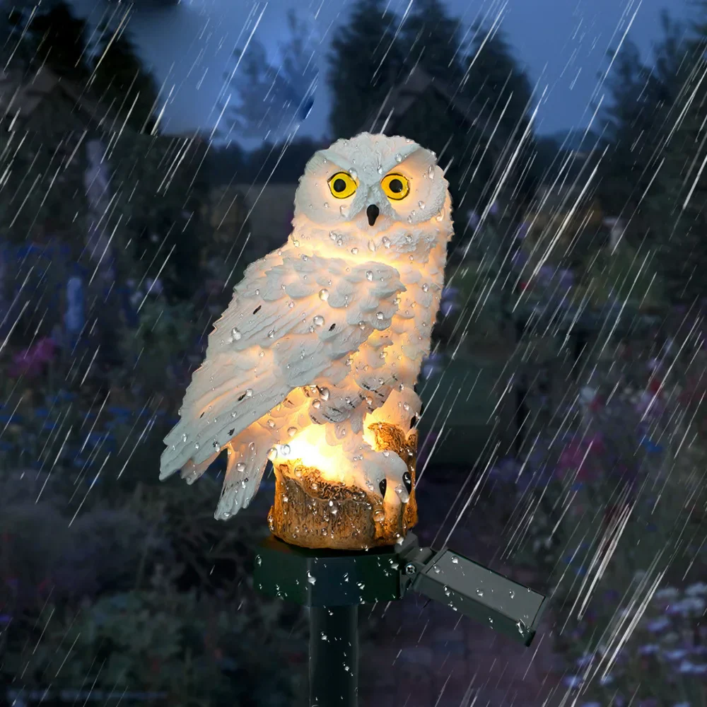 Solar Owl Garden Lights Outdoor LED Solar Powered Waterproof Animal Lamp Decor - Image 6