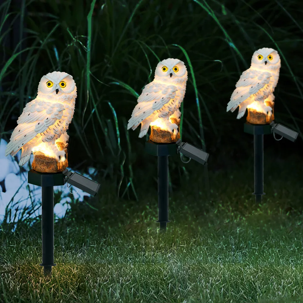 Solar Owl Garden Lights Outdoor LED Solar Powered Waterproof Animal Lamp Decor - Image 7