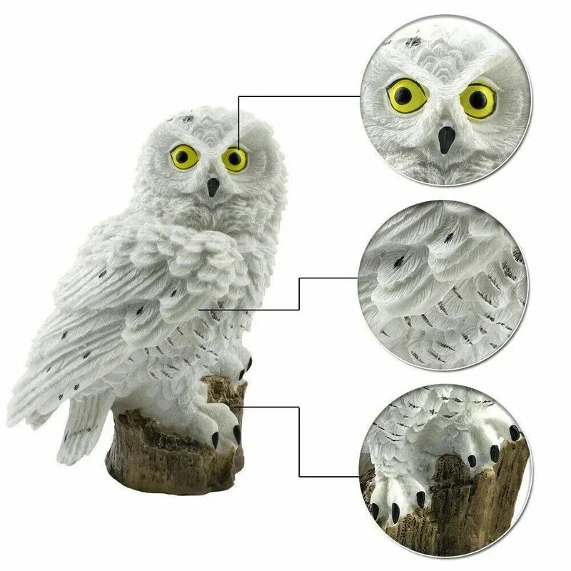 Solar Owl Garden Lights Outdoor LED Solar Powered Waterproof Animal Lamp Decor - Image 8