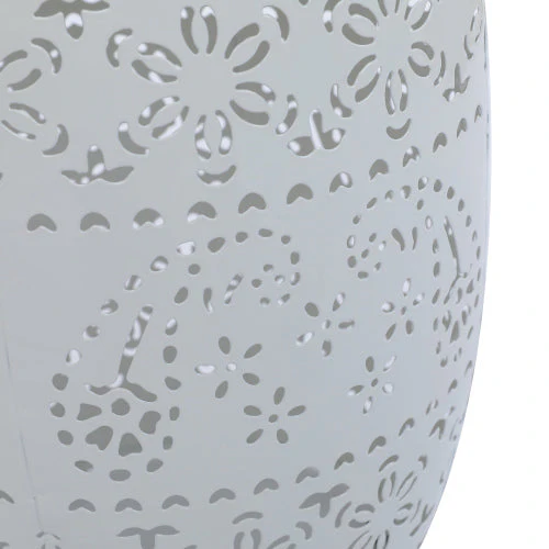 Solar Side Table with Built-in Solar Battery (White) - Image 8