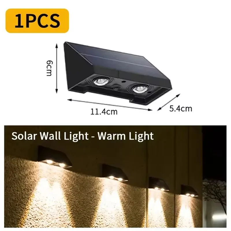 Solar Wall Light Outdoor – Waterproof LED Fence Lamp for Garden, Patio & House Sign - Image 12