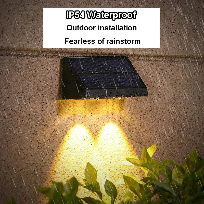 Solar Wall Light Outdoor – Waterproof LED Fence Lamp for Garden, Patio & House Sign - Image 6