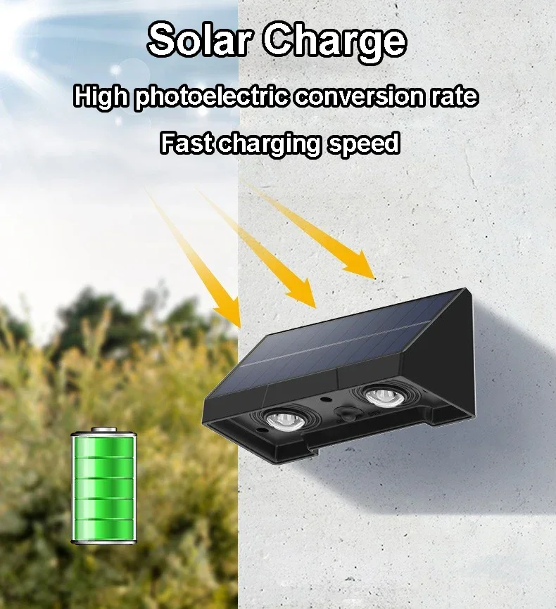 Solar Wall Light Outdoor – Waterproof LED Fence Lamp for Garden, Patio & House Sign - Image 7