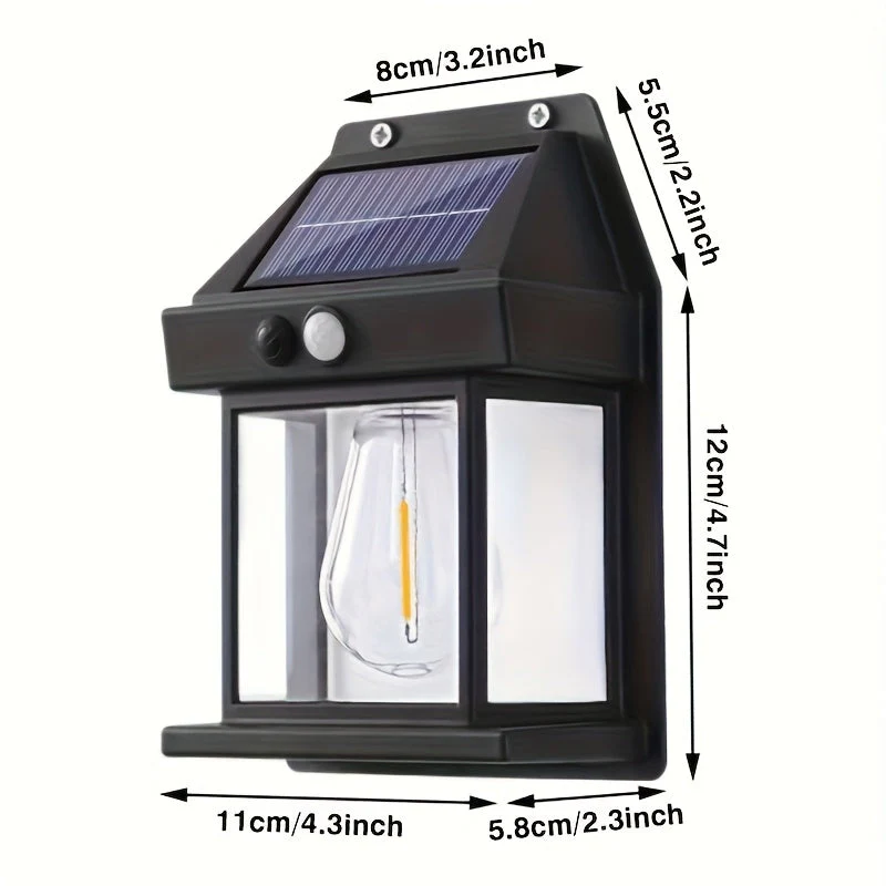 Solar Wall Lights Outdoor – Motion Sensor Dusk to Dawn LED for Yard, Door, Garden - Image 4