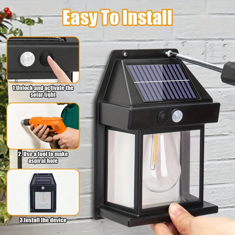 Solar Wall Lights Outdoor – Motion Sensor Dusk to Dawn LED for Yard, Door, Garden - Image 7