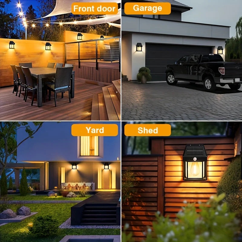 Solar Wall Lights Outdoor – Motion Sensor Dusk to Dawn LED for Yard, Door, Garden - Image 8
