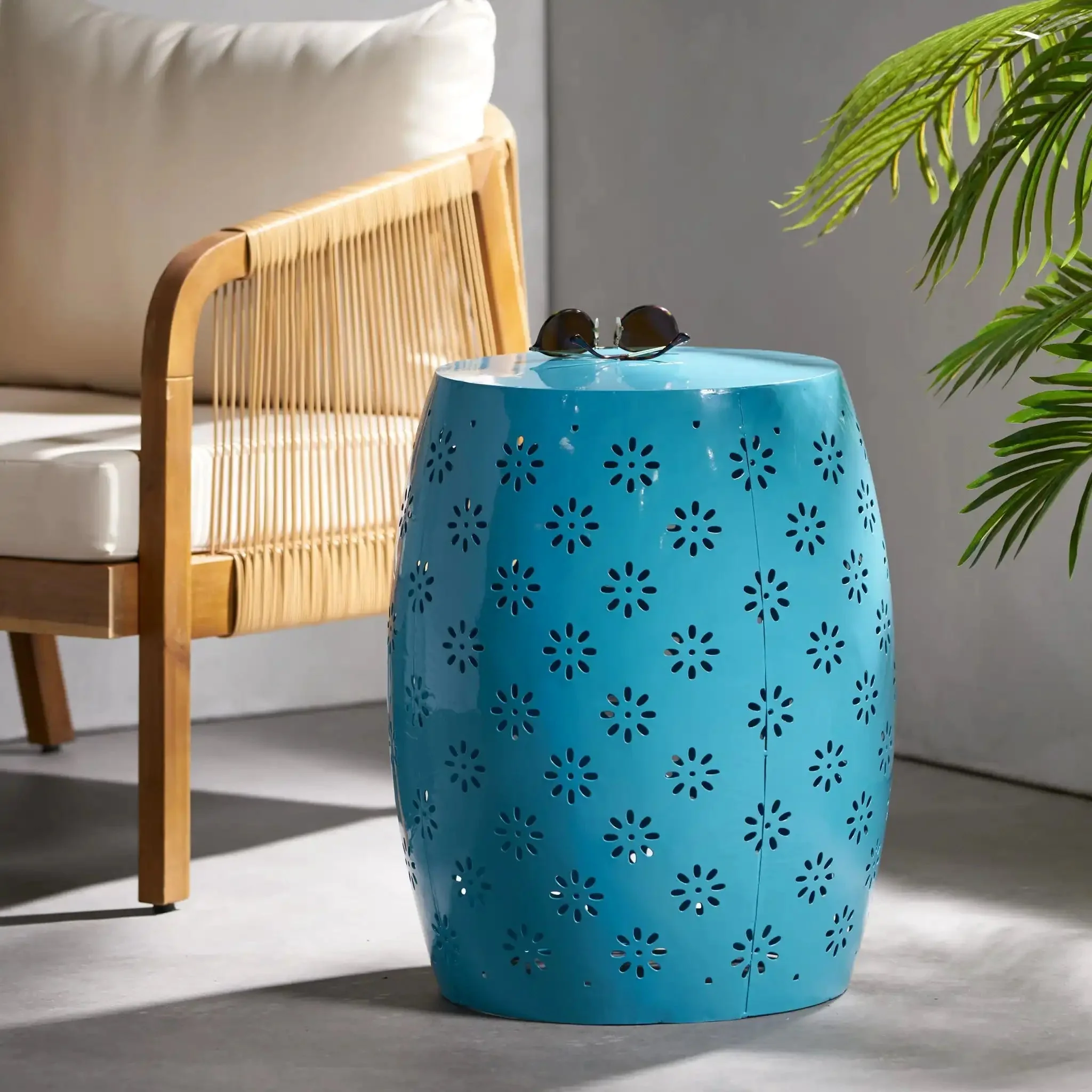 Soleil - Barrel Shaped Side Table - Image 3